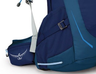 Osprey Stratos Side Pockets