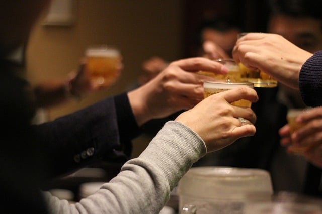 people doing a toast