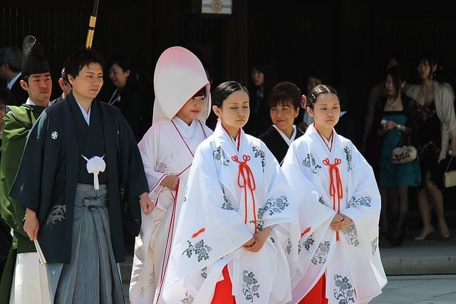 Japanese wedding ceremony