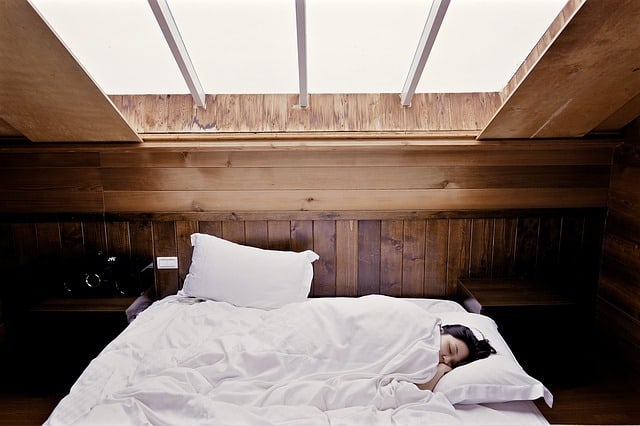 Japanese woman sleeping