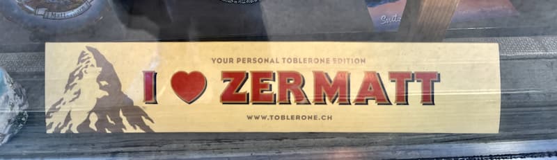 Toblerone in Zermatt