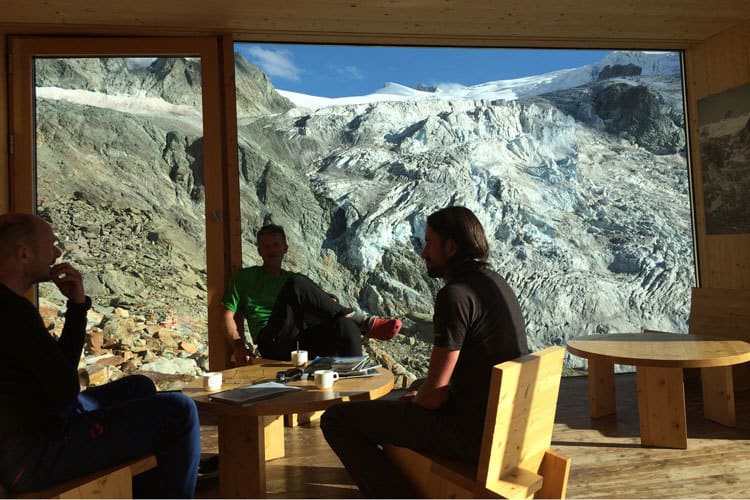 cabane du moiry living room
