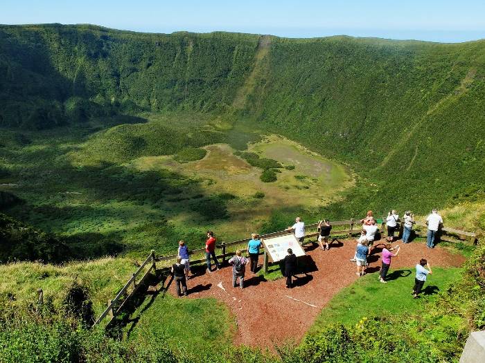 Faial Island Crater