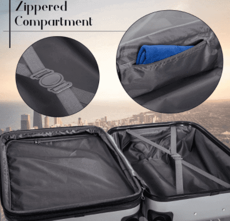 Merax Travelhouse Luggage Review Compartment