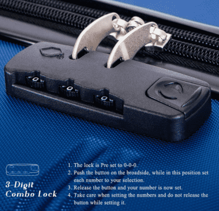 Merax Travelhouse Luggage Review Lock