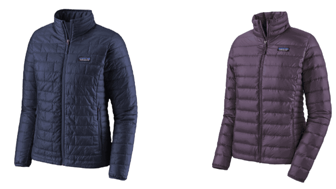 patagonia nano puff vs down sweater