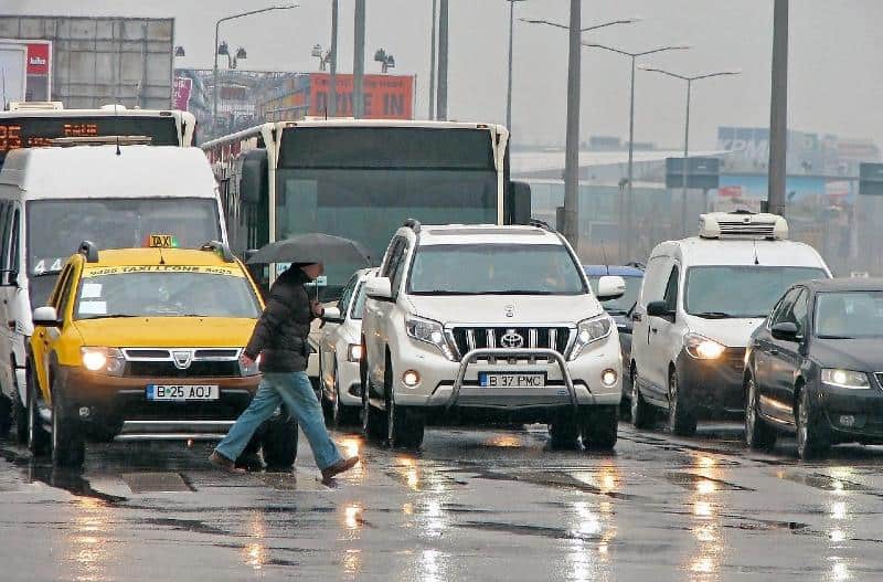 Romania Pedestrian Crossing