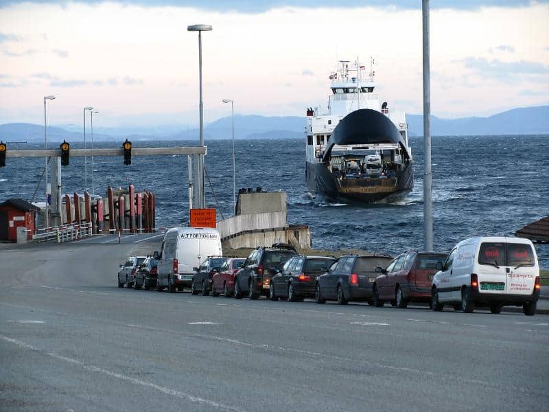Norway Ferry Queue