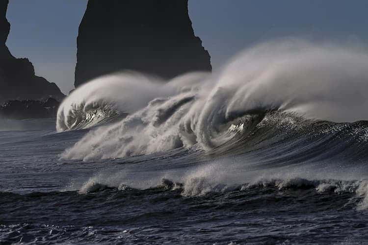 surfing wave