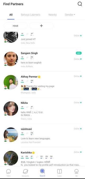 HelloTalk Hindi 