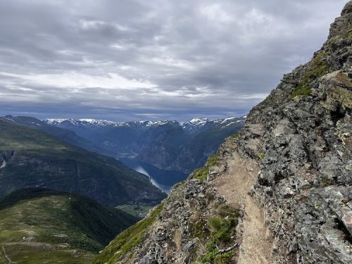 Difficult footing on the Mt Prest Hike