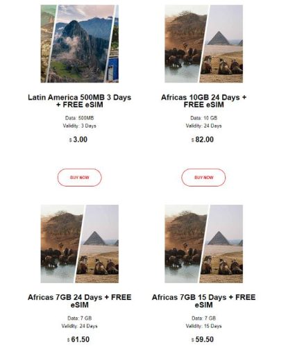 Flexiroam Regional Plans