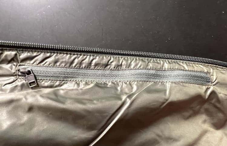 Nano Puff inside zipper