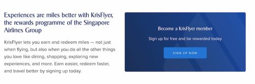Earning & Redeeming Krisflyer Miles