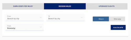 Redeem Miles - Calculator