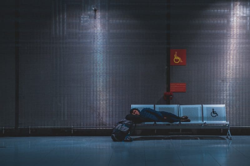 Sleeping At Airport