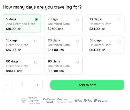 Holafly Noorwegen eSim