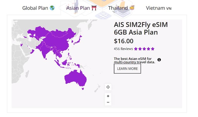 Sim2Fly Asia Plan