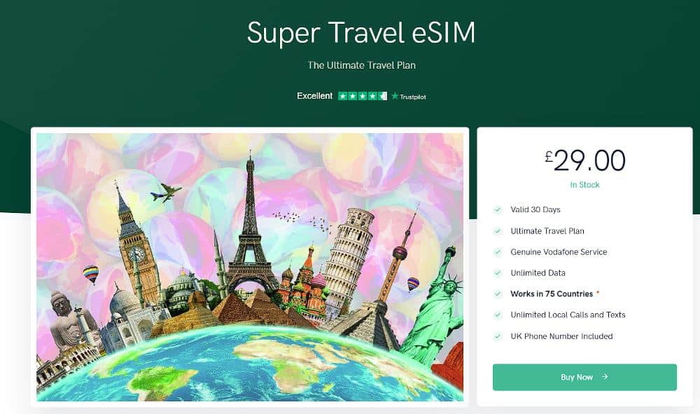Super Travel esim.net Plan