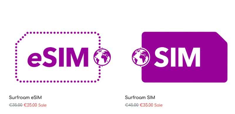 Surfroam eSims