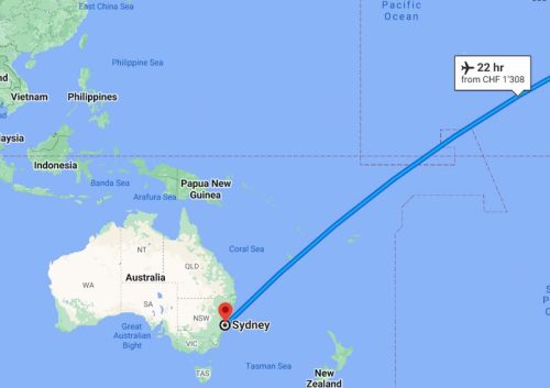 NYC to Sydney Flight Time